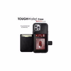 TECHGEAR Apple iPhone 12 Pro Max Case, Tough Armoured Card Wallet 360 Shock Proof Protective Case Cover with Card Slots Wallet & Stand