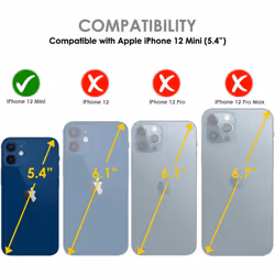 TECHGEAR [2 Pack] Anti Spy Screen Protector for iPhone 12 Mini - PRIVACY Filter 3D GLASS Edition Genuine Tempered Glass Full Screen Protector Guard