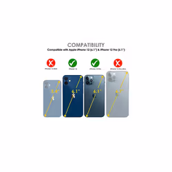 TECHGEAR Anti Spy Screen Protector for iPhone 12, iPhone 12 Pro - PRIVACY Filter 3D GLASS Edition Genuine Tempered Glass Full Screen Protector Guard