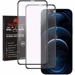 TECHGEAR [2 Pack] Anti Glare Screen Protector for iPhone 12 Pro Max - MATTE 3D GLASS Edition Genuine Tempered Glass Full Scre ...