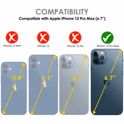 TECHGEAR Anti Spy Screen Protector for iPhone 12 Pro Max - PRIVACY Filter 3D GLASS Edition Genuine Tempered Glass Full Screen...