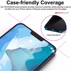 TECHGEAR 3D GLASS Edition for iPhone 12 Mini, [FULL Screen Adhesion] & [Full Coverage] Tempered Glass Screen Protector Guard...