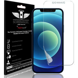 TECHGEAR Screen Protector fits iPhone 12, iPhone 12 Pro 6.1" [Screen Angel Edition] [Bubble Free] [FULL Screen Coverage] HD Clear Flexible TPU Film