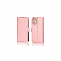TECHGEAR Moto G9 Plus Leather Wallet Case, Flip Protective Case Cover with Wallet Card Holder, Stand & Wrist Strap, PU Leather with Magnet - Rose Gold