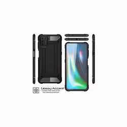 TECHGEAR Moto G9 Plus Tough Armoured Case - ShockProof, Rugged, Sturdy, Heavy Duty Protective Case Cover Designed for Motorola Moto G9 Plus (Black)