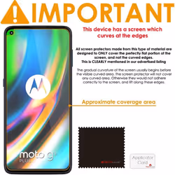 [3 Pack] TECHGEAR Screen Protectors Compatible for Motorola Moto G9 Plus, CLEAR LCD Screen Protectors Cover Guards