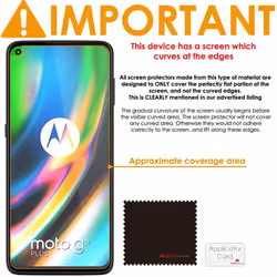 TECHGEAR [5 Pack] Screen Protectors Compatible for Motorola Moto G9 Plus, CLEAR LCD Screen Protectors Cover Guards