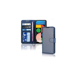 Pixel 4a 5G Wallet Case, Flip Protective Cover with Card Holder, Stand and Wrist Strap - PU Leather with Magnetic Closure For Google Pixel 4a 5 - Blue
