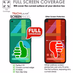 TECHGEAR [3 Pack] Screen Protectors fit Google Pixel 4a 5G [Screen Angel Edition] [Case Friendly] [Bubble Free] [FULL Screen Coverage] TPU Films