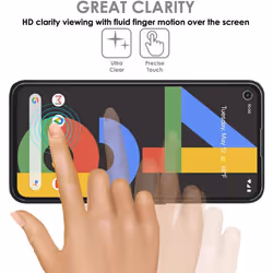 TECHGEAR [3 Pack] Screen Protectors fit Google Pixel 4a 5G [Screen Angel Edition] [Case Friendly] [Bubble Free] [FULL Screen Coverage] TPU Films