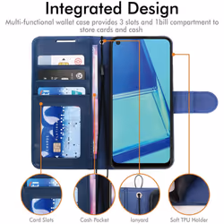 TECHGEAR Leather Wallet Case for Oppo A72 / A52 / A92, Flip Protective Case Cover with Wallet Card Holder, Stand & Wrist Strap...