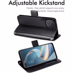 TECHGEAR Leather Wallet Case for Oppo Reno4 Z 5G (Reno 4Z 5G), Flip Protective Case Cover with Wallet Card Holder, Stand &...