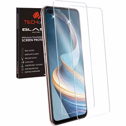 TECHGEAR 2 Pack of GLASS Edition for Oppo Reno4 Z 5G (Reno 4Z 5G), Tempered Glass Screen Protectors Cover [2.5D Round Edge] [ ...
