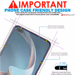 TECHGEAR 2 Pack of GLASS Edition for Oppo Reno4 Z 5G (Reno 4Z 5G), Tempered Glass Screen Protectors Cover [2.5D Round Edge] [9H...