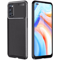 TECHGEAR Carbon Fibre Case for Oppo Reno4 5G [CarbonFlex Case] Flexible, Shockproof, Ultra Slim, Soft TPU Protective Shell...