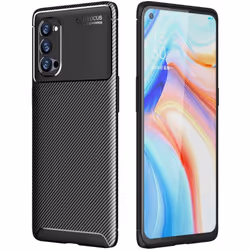 TECHGEAR Carbon Fibre Case for Oppo Reno4 Pro 5G [CarbonFlex Case] Flexible, Shockproof, Ultra Slim, Soft TPU Protective Shel ...