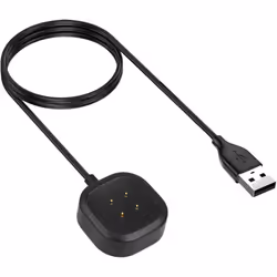 TECHGEAR Replacement USB Charger Cable Dock for Fitbit Versa 3 / Versa 4 / Sense / Sense 2, USB Charging Power Cradle Dock, F ...
