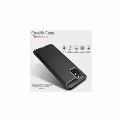 Carbon Fibre Case fit OnePlus 8T [Stealth Case] Flexible, Shockproof, Ultra Slim, Soft TPU Protective Shell Cover with Carbon Fibre