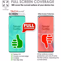 TECHGEAR [3 Pack Screen Protector fits OnePlus 8T [Screen Angel Edition] [Case Friendly] [Bubble Free] [FULL Screen Coverage]...