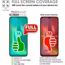 TECHGEAR Moto G9 Play Screen Protectors [Case Friendly] [Bubble Free] [FULL Screen Coverage] TPU Film Compatible with Motorola Moto G9 Play