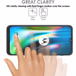 TECHGEAR Moto G9 Play Screen Protectors [Case Friendly] [Bubble Free] [FULL Screen Coverage] TPU Film Compatible with Motorola Moto G9 Play