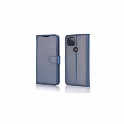 TECHGEAR Moto G9 Power Leather Wallet Case, Flip Protective Case Cover with Wallet Card Holder, Stand & Wrist Strap, PU Leather with Magnetic C - Blue