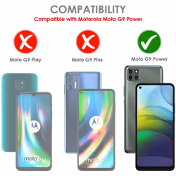 [3 Pack] TECHGEAR Screen Protectors Compatible for Motorola Moto G9 Power, CLEAR LCD Screen Protectors Cover Guards