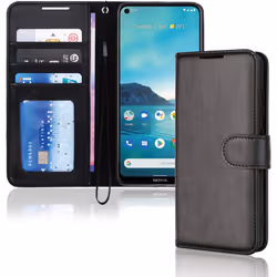 TECHGEAR Case Fits Nokia 3.4 Leather Wallet Case, Flip Protective Case Cover with Wallet Card Holder, Stand and Wrist Strap - ...
