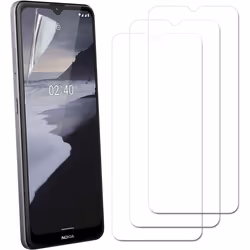 [3 Pack] TECHGEAR Screen Protectors Compatible with Nokia 3.4, CLEAR LCD Screen Protectors Cover Guards