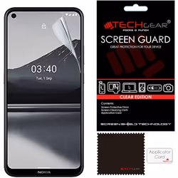 TECHGEAR [5 Pack] Screen Protectors Compatible with Nokia 3.4, CLEAR LCD Screen Protectors Cover Guards