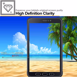 TECHGEAR Galaxy Tab Active 3 8" 2 Pack of GLASS Edition SM-T570 / T575 / T577 Tempered Glass Screen Protectors [9H] [HD...