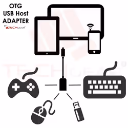 TECHGEAR Type C USB 3.1 OTG Adapter Cable [2 Pack] Compatible with Samsung Note 20 Ultra S21 S20 FE S22 S10 Lite S9 S8, Note 10...