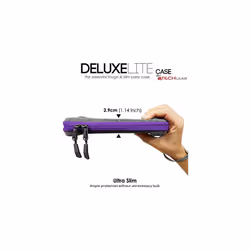 Switch Lite Accessory Bundle - Premium Slim Hard Protective Carry Travel & Storage Case Cover, 1x Tempered Glass & 2m USB Cable - Purple