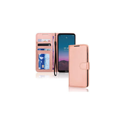 TECHGEAR Wallet Case fits Nokia 5.4 - Leather Wallet Flip Protective Case Cover with Card Slots, Kickstand and Wrist Strap - PU Leather Fl - Rose Gold
