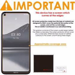 [3 Pack] TECHGEAR Screen Protectors Compatible with Nokia 5.4, CLEAR LCD Screen Protectors Cover Guards