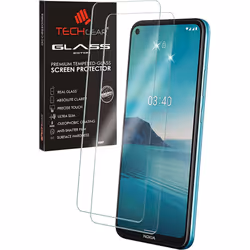 TECHGEAR 2 Pack GLASS Edition Compatible with Nokia 5.4, Tempered Glass Screen Protector Covers [2.5D Round Edge] [9H Hardnes ...