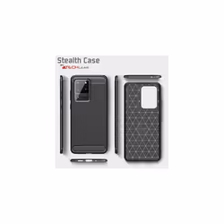 Samsung Galaxy S21 Carbon Fibre Case [Stealth Case] Flexible, Shockproof, Ultra Slim, Soft TPU Protective Shell Cover with Carbon Fibre Detailing