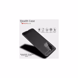 Samsung Galaxy S21 Carbon Fibre Case [Stealth Case] Flexible, Shockproof, Ultra Slim, Soft TPU Protective Shell Cover with Carbon Fibre Detailing