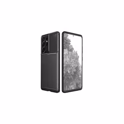 Galaxy S21 Ultra Case [CarbonFlex Case] Premium Flexible Soft Shockproof Slim Fit Case Cover with Carbon Fibre Effect  For Sa ...
