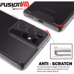 TECHGEAR Galaxy S21 Ultra Case [Fusion HD] Shockproof, Anti-Scratch, Slim & Light, Hybrid Drop Protection, Fused Gel Bumper &...