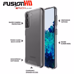 TECHGEAR Galaxy S21 Plus Case [Fusion HD] Shockproof, Anti-Scratch, Slim & Light, Hybrid Drop Protection, Fused Gel Bumper &...