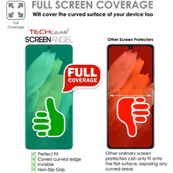 TECHGEAR [3 Pack Screen Protector fits Samsung Galaxy S21 Ultra [Screen Angel Edition] [In-Display Fingerprint Support][Case...