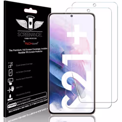 TECHGEAR [2 Pack Screen Protector fits Samsung Galaxy S21 Plus [Screen Angel Edition] [In-Display Fingerprint Support][Case.. ...