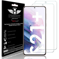 TECHGEAR [2 Pack Screen Protector fits Samsung Galaxy S21 Plus [Screen Angel Edition] [In-Display Fingerprint Support][Case...