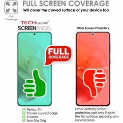 TECHGEAR [2 Pack Screen Protector fits Samsung Galaxy S21 Plus [Screen Angel Edition] [In-Display Fingerprint Support][Case...