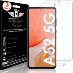 TECHGEAR [3 Pack Screen Protector fits Samsung Galaxy A52 / A52s 5G [Screen Angel Edition] [In-Display FingerID Support][Case ...