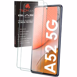 2 Pack TECHGEAR GLASS Edition Compatible with Samsung Galaxy A52 5G / A52s 5G / A53 5G Tempered Glass Screen Protector [2.5D. ...