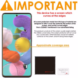 TECHGEAR [5 Pack] Screen Protectors Compatible with Samsung Galaxy A72, CLEAR LCD Screen Protectors Cover Guards
