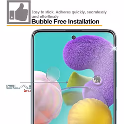 2 Pack TECHGEAR GLASS Edition Compatible with Samsung Galaxy A72, Tempered Glass Screen Protector Covers [9H Hardness] [No-Bubble]