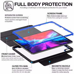 TECHGEAR Titan Case Designed For iPad Pro 12.9 2020/2018 (3rd / 4th Generation) Slim Shockproof Tough Rugged Protective Armour...